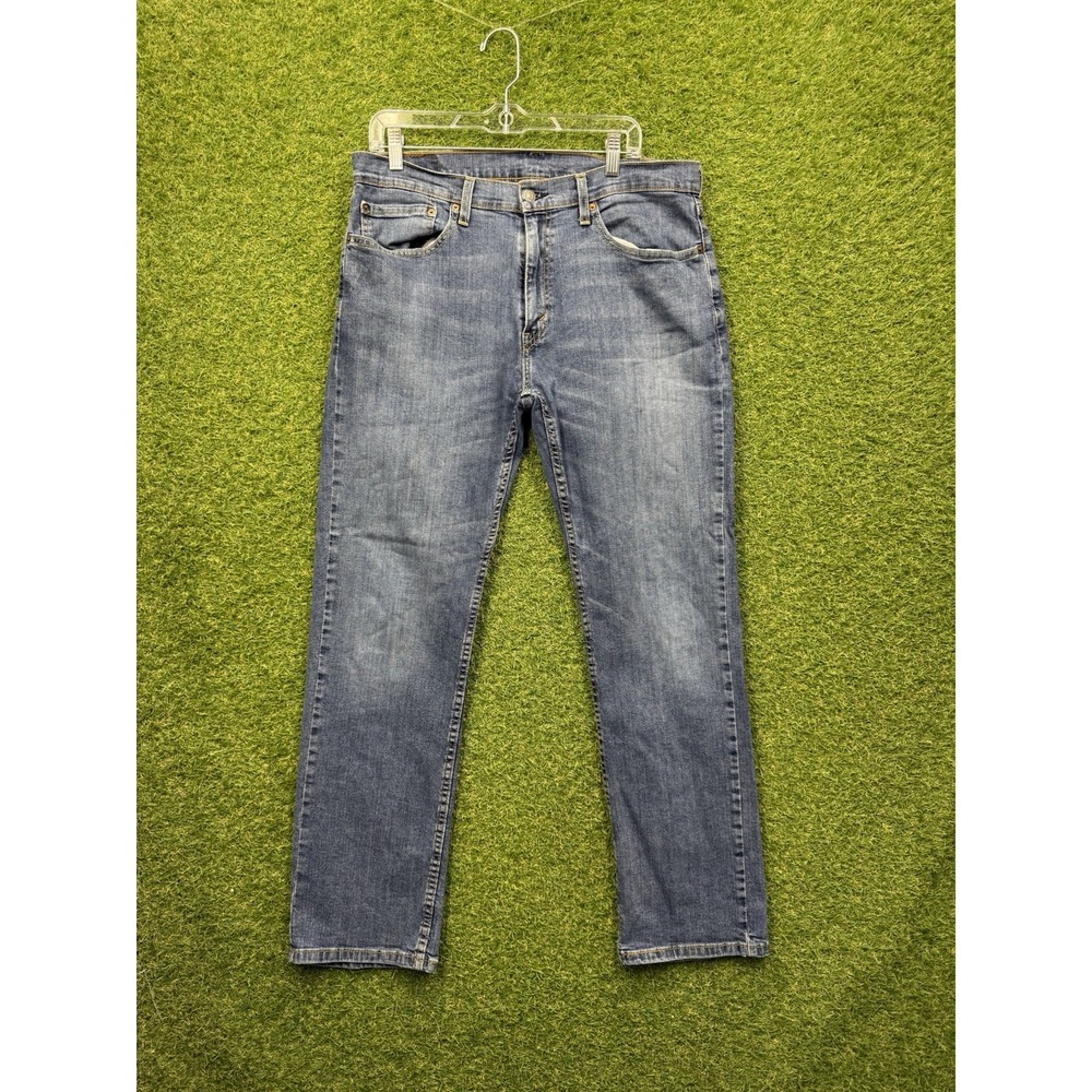 Levis 559 Jeans Mens 34x32 Blue Relaxed Straight Fit Medium Wash Denim Workwear